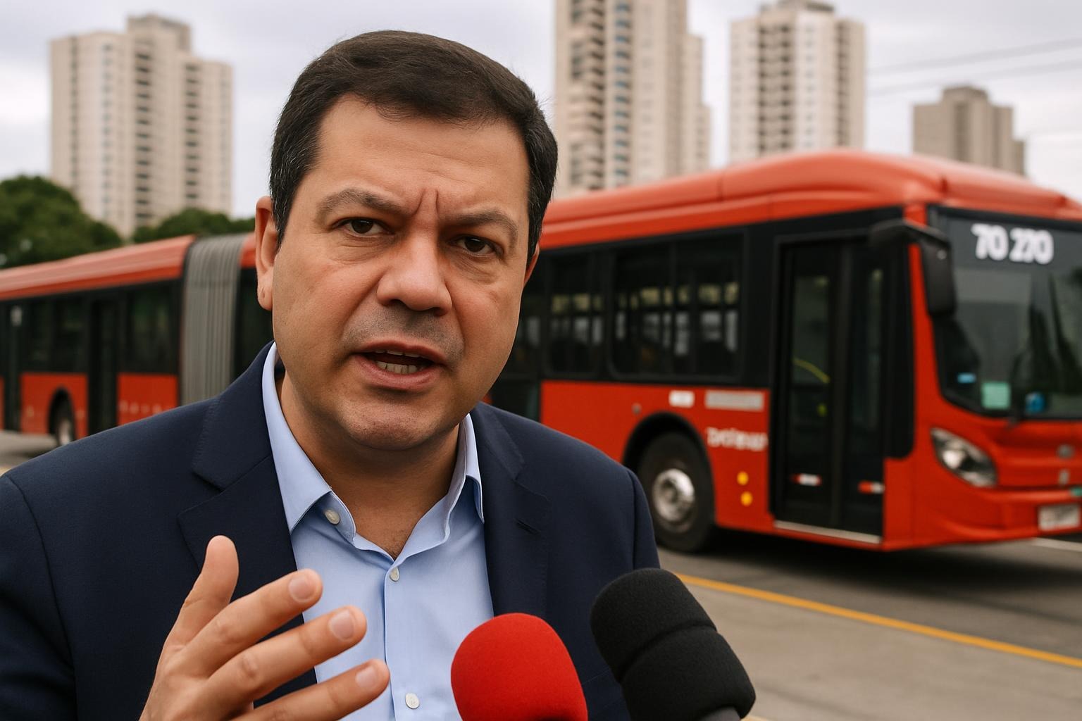 Nunes afirma preferir tarifa de ônibus congelada em SP, mas admite possibilidade de aumento